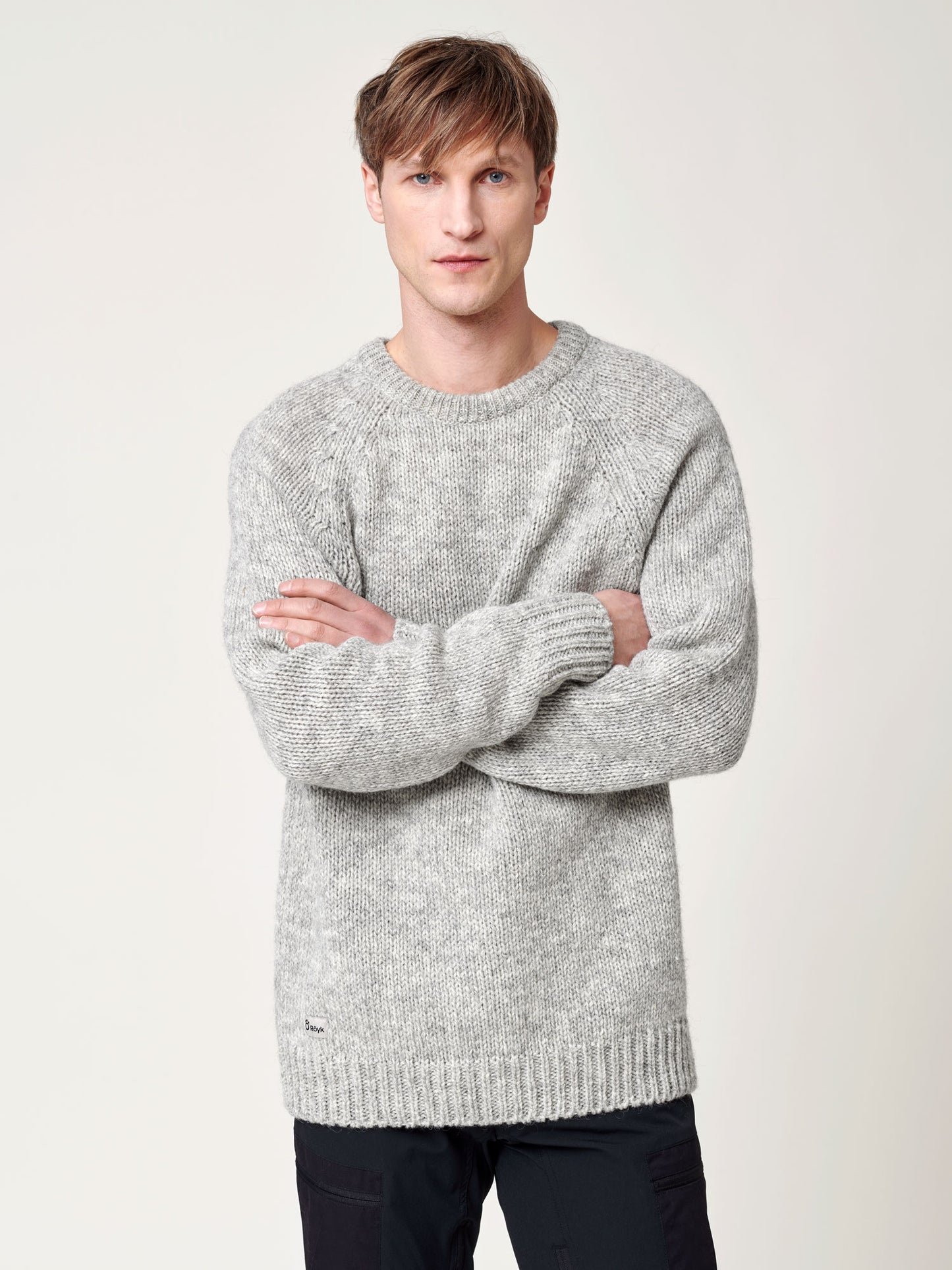 Men's Norrby Wool Sweater - Grey