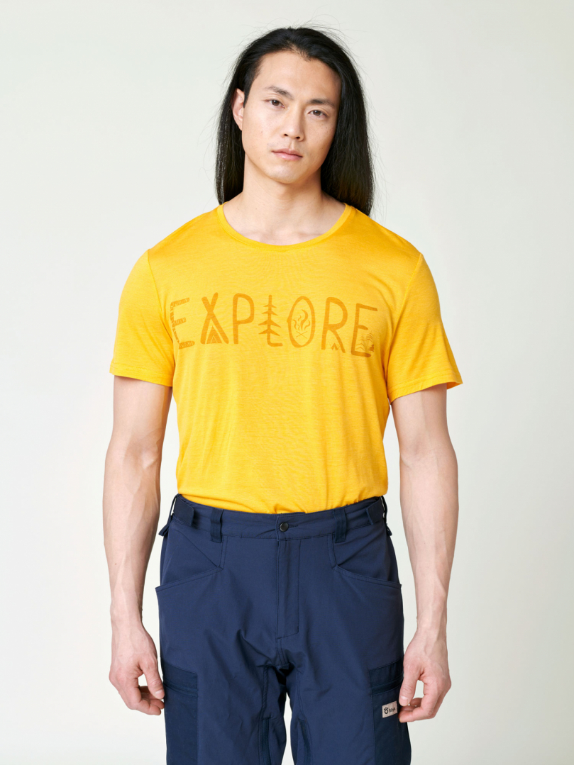 Men's Merino T-shirt - Explore in the group Men's / Hoodies & sweaters / T-shirts / 3 for 2 at Röyk (111021_r)