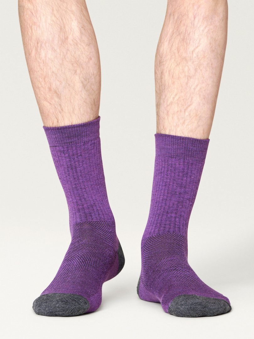 Hiker Merino Mid Socks - Purple in the group Accessories / Socks / Hiking socks at RÖYK (13001083436_r)