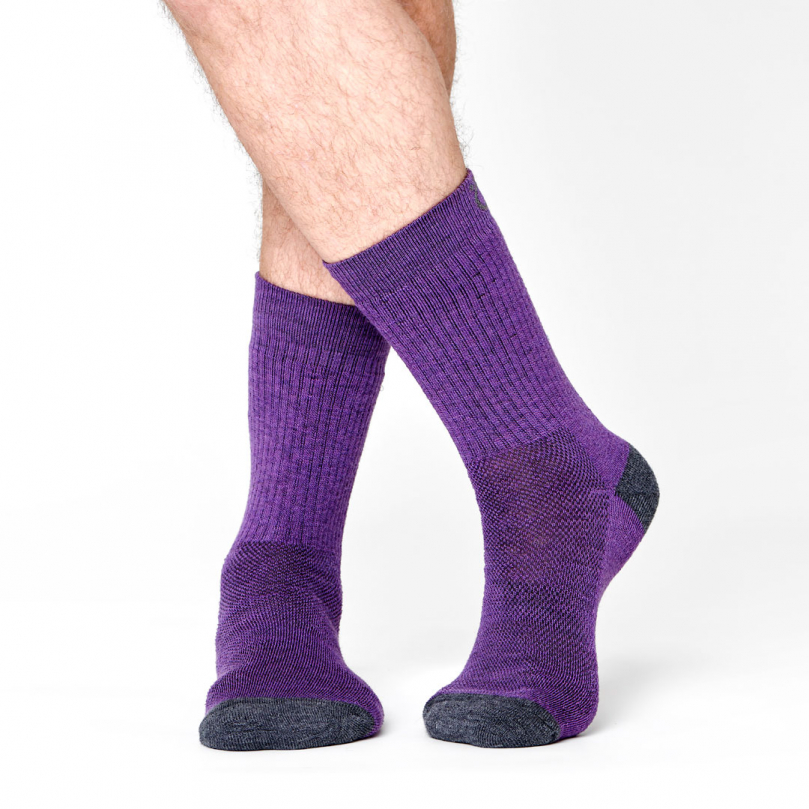 Hiker Merino Mid Socks - Purple in the group Accessories / Socks / Hiking socks at Röyk (13011083436_r)