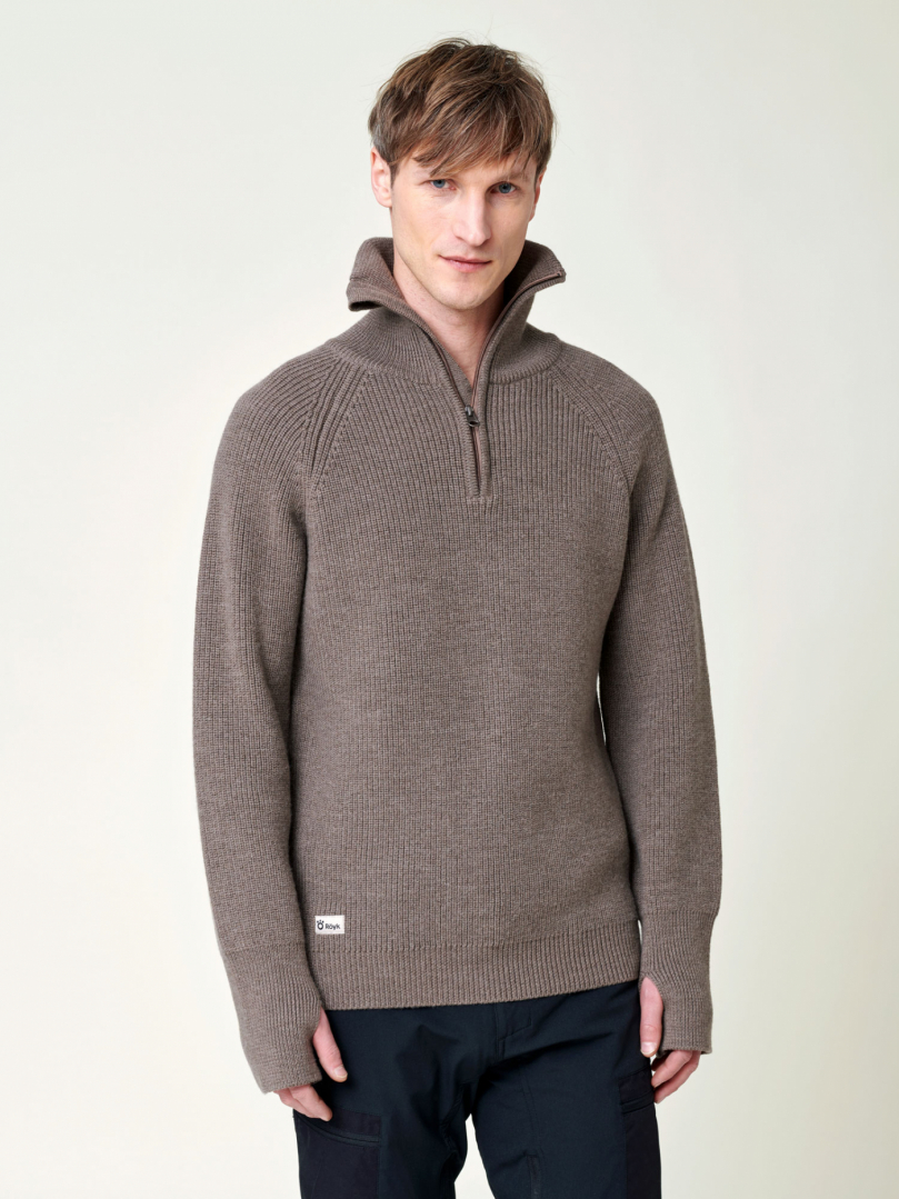 Mens zip 2024 up knitwear