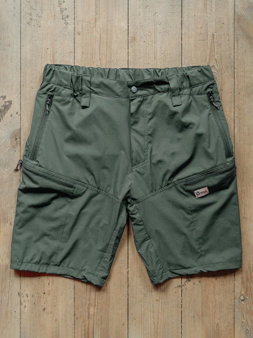 Men's Hiking Flex Shorts - Forest Green in the group Men's / Pants & shorts - Men's / Shorts at Röyk (1921_r)