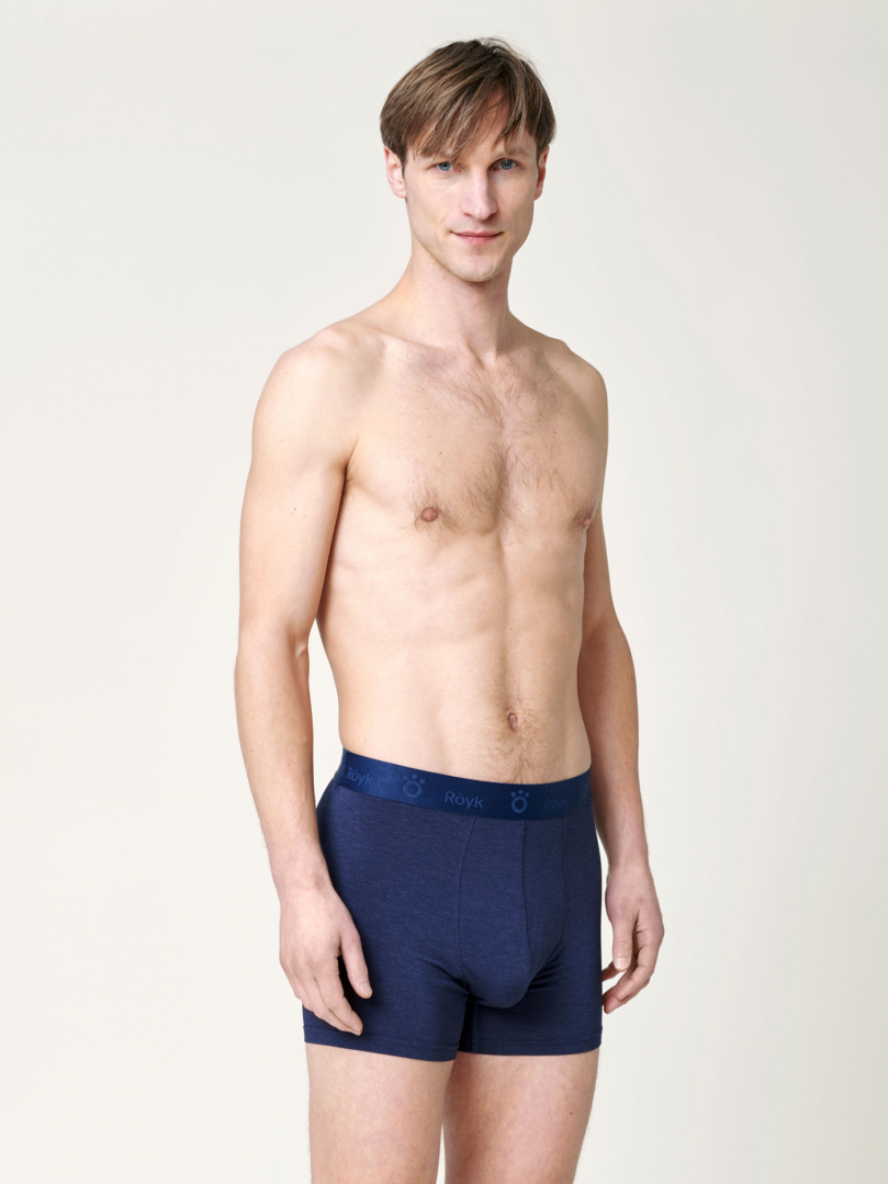Men's Bamboo Boxer - Navy in the group WINTER SALE / 40% off at Röyk (19301201_r)