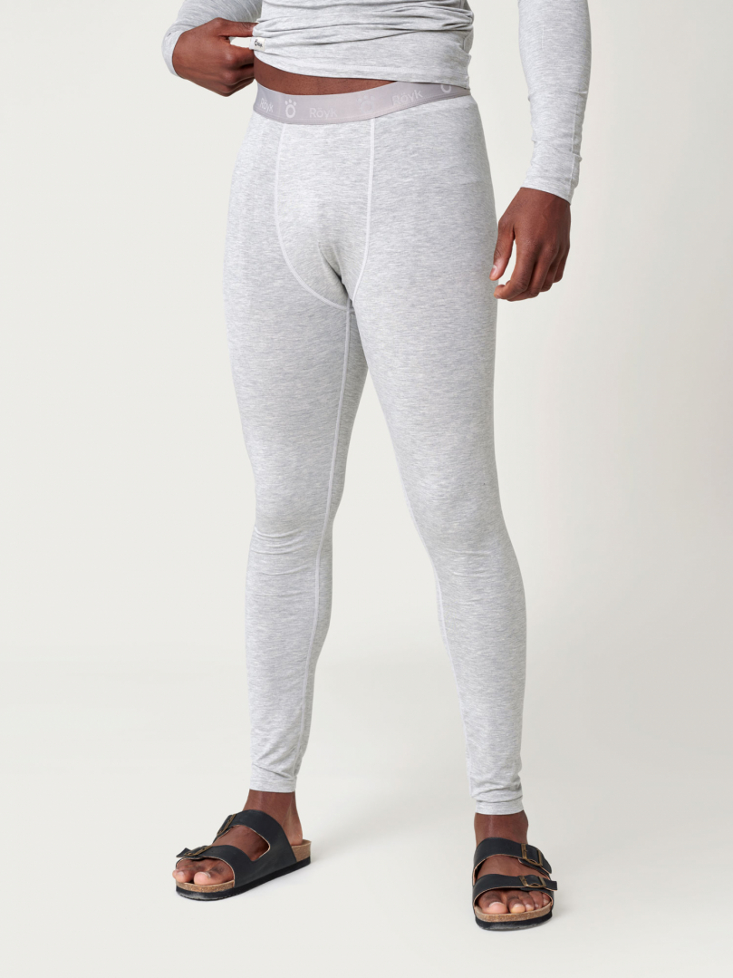 Men's Bamboo LongLongs - Grey Marl in the group Men's / Base-layers at Röyk (1948291_r)