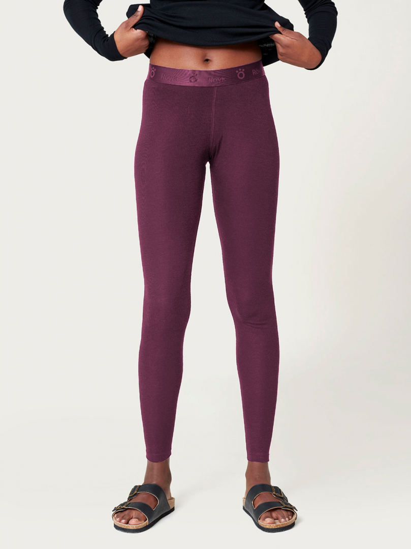 Women's Merino/Bamboo Long Pants - Red Wine in the group Women's / Base-layers at Röyk (2148050_r)