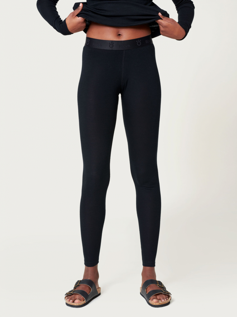 Women's Merino/Bamboo Long Pants - Black in the group Women's / Base-layers at Röyk (2148080_r)