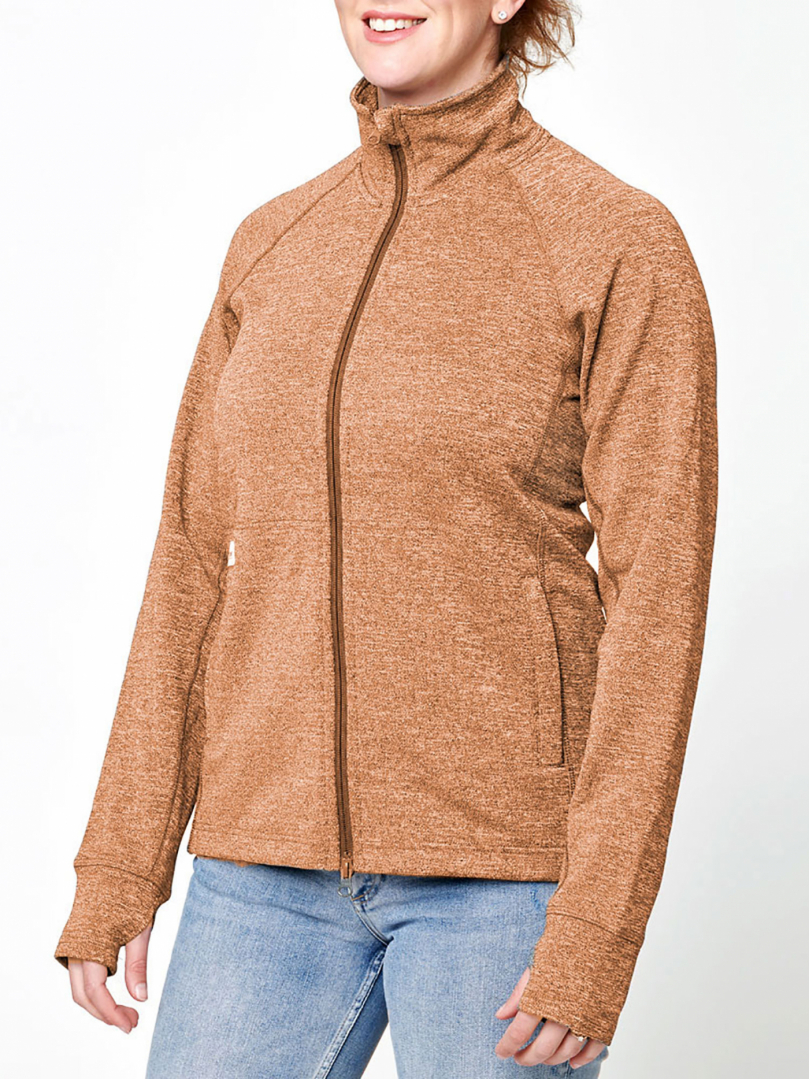Women's Merino Drifter Jacket - Orange Rust in the group Women's / Hoodies & sweaters at RÖYK (25217340_r)