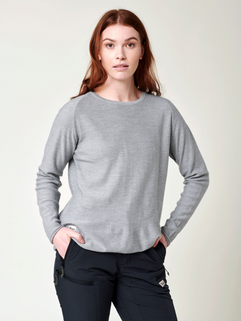 Women's Stray Merino Sweater - Grey Marl in the group Women's / Hoodies & sweaters at Röyk (28721680_r)
