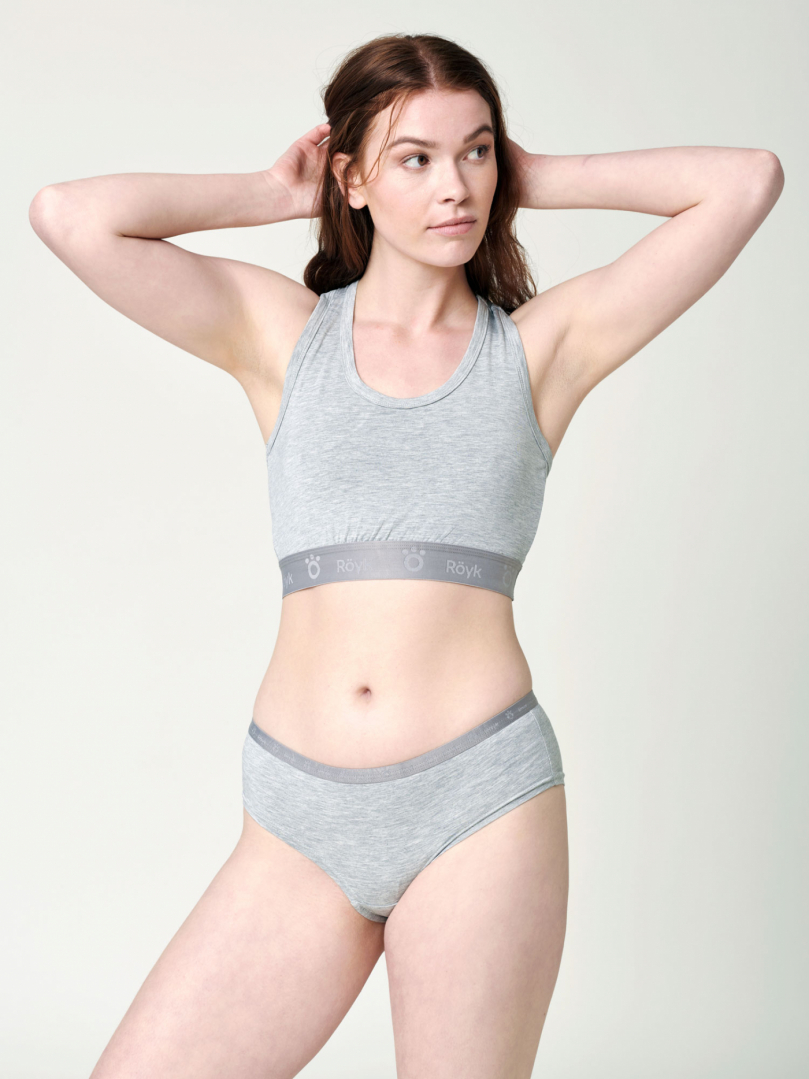Women's Bamboo Top - Gray Marl in the group Women's / Underwear at RÖYK (2921290_r)