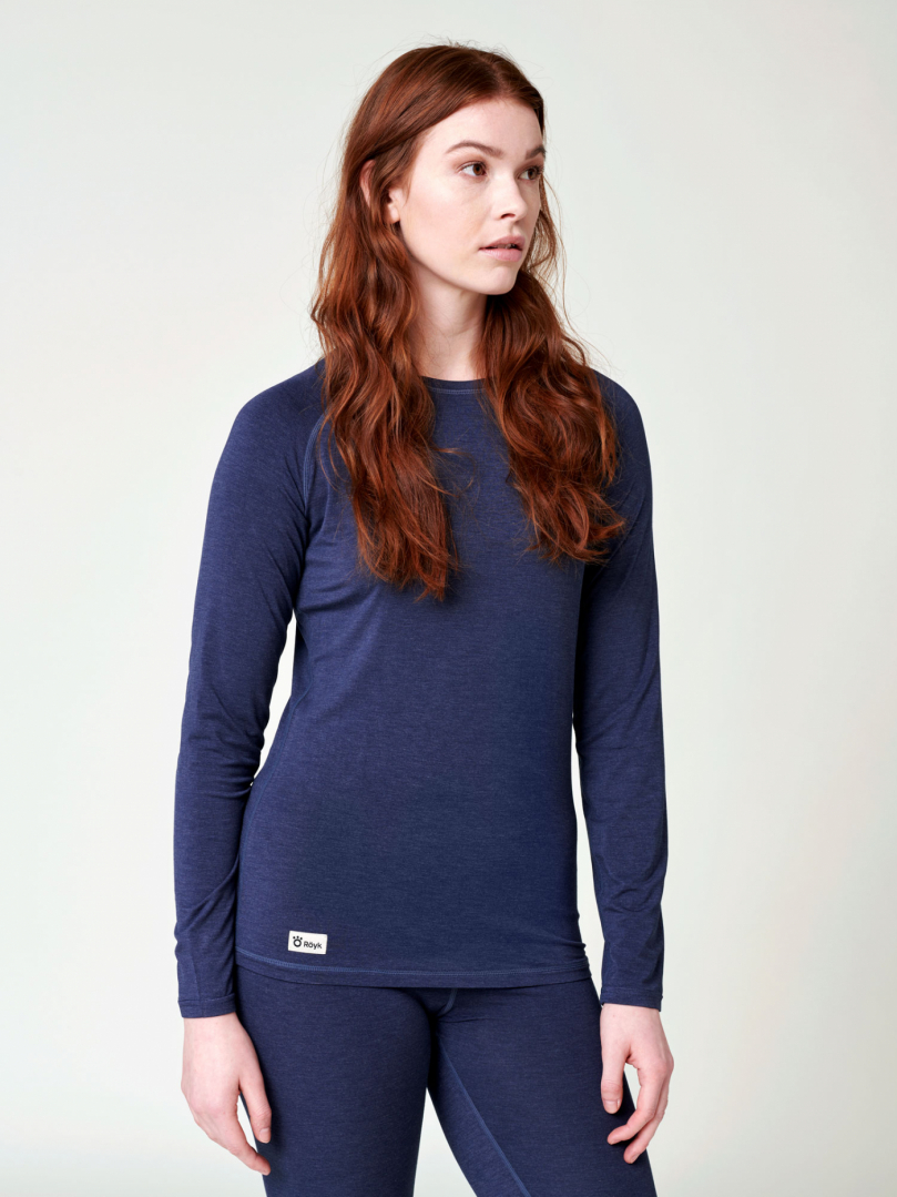 Women's Bamboo Sweater - Navy in the group Women's / Base-layers at RÖYK (29411200_r)
