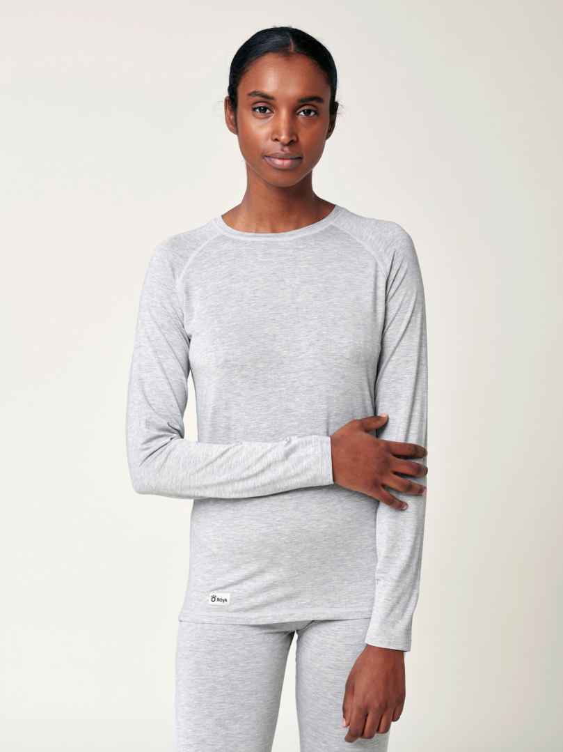 Women's Bamboo Sweater - Grey Marl in the group Women's / Base-layers at RÖYK (2941290_r)