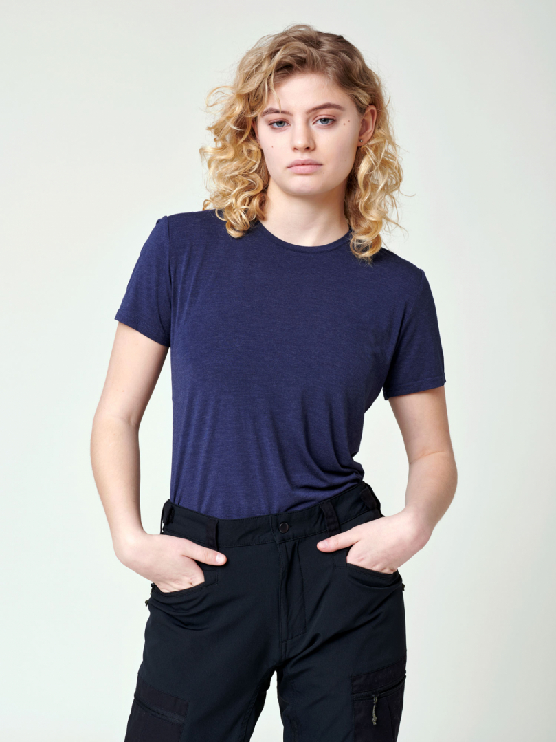 Women's Bamboo T-shirt - Navy in the group Women's / T-shirts at RÖYK (29551200_r)