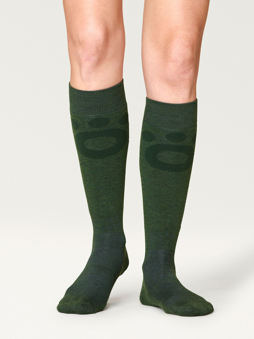 Skier Merino Mid socks - Forest Green in the group Accessories / Socks / Ski socks at Röyk (50013436_r)