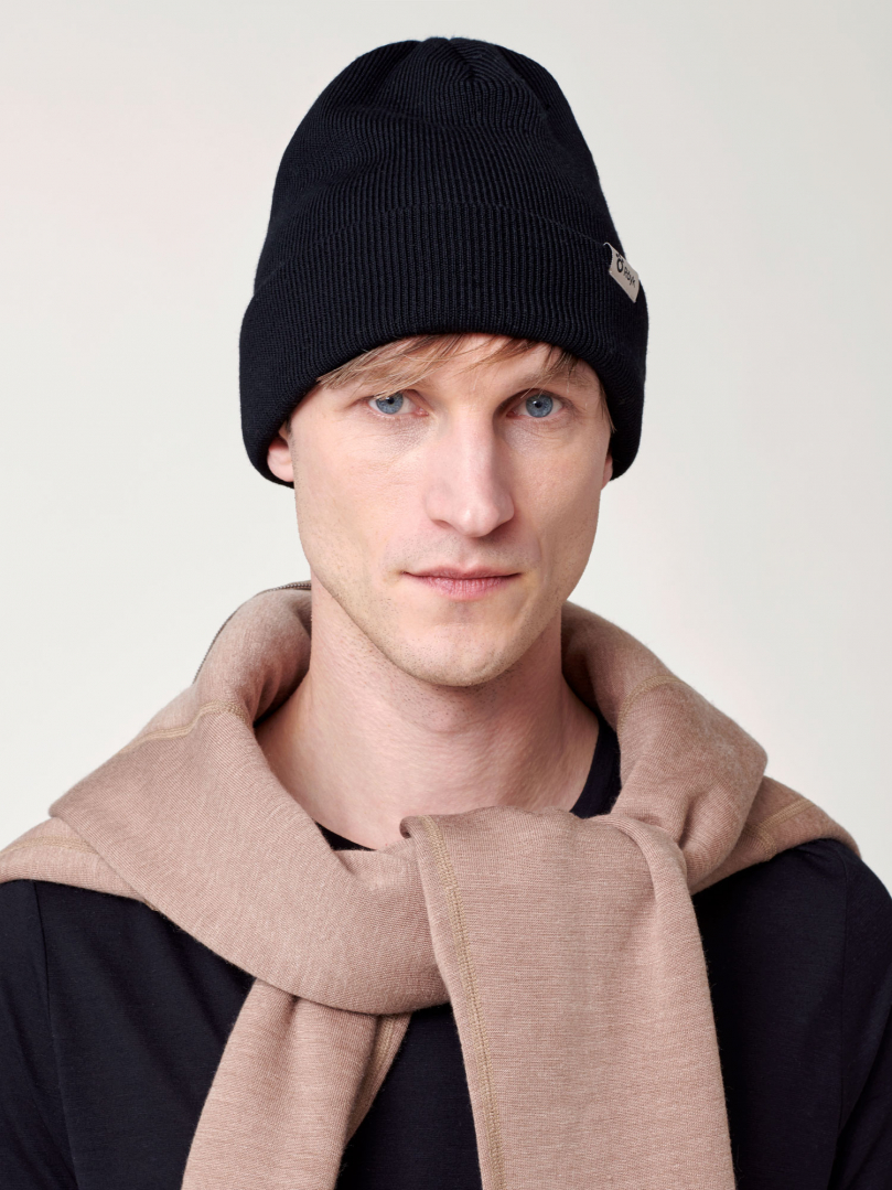 Day Merino Beanie - Black in the group Accessories / Beanies & hats at RÖYK (6308)
