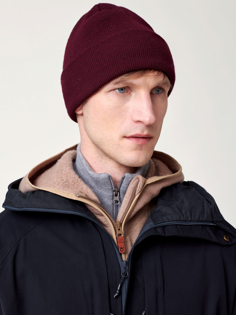 Day Merino Beanie - Red Wine in the group Accessories / Beanies & hats at Röyk (635)