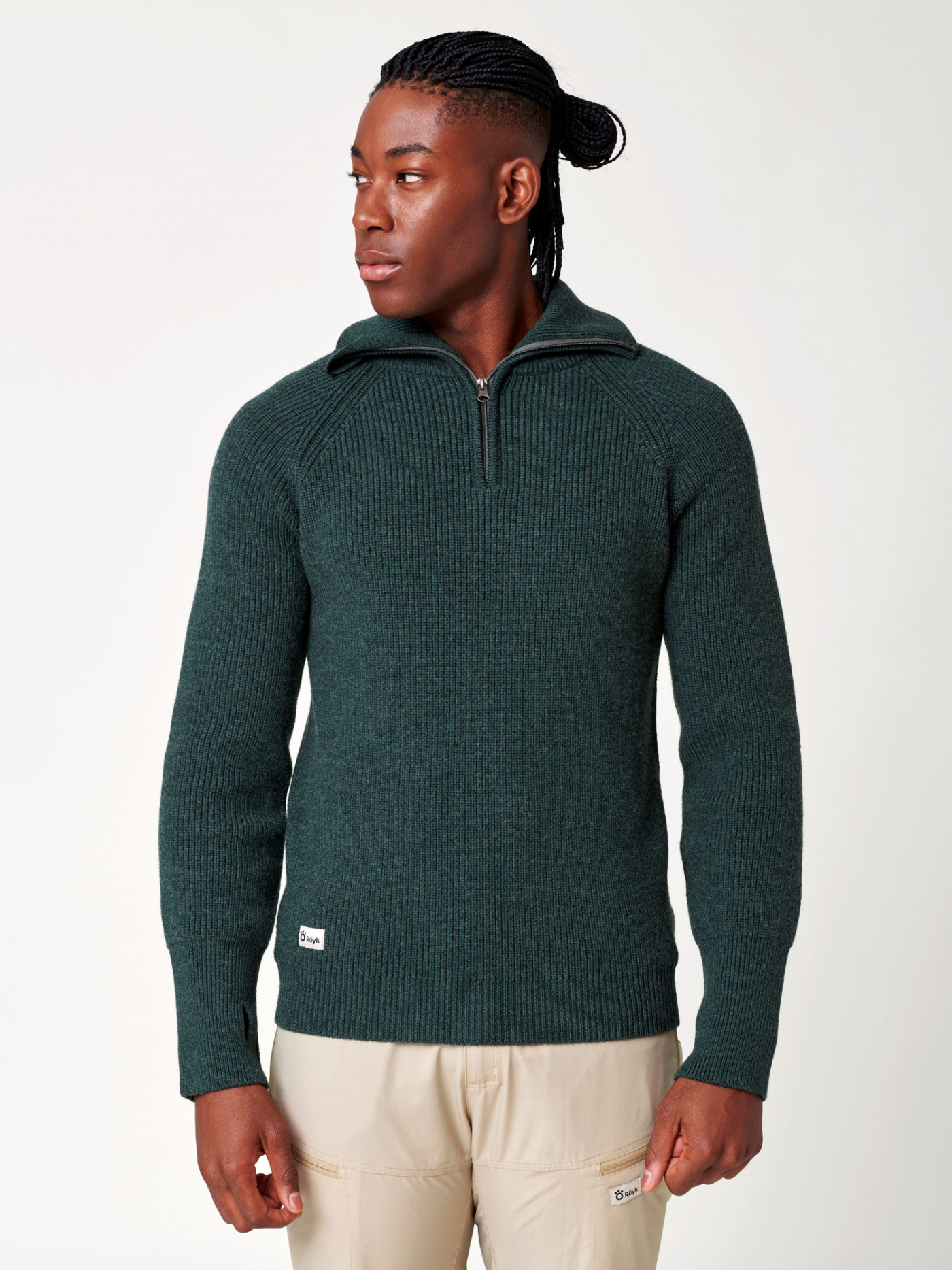 Green and grey on sale sweater