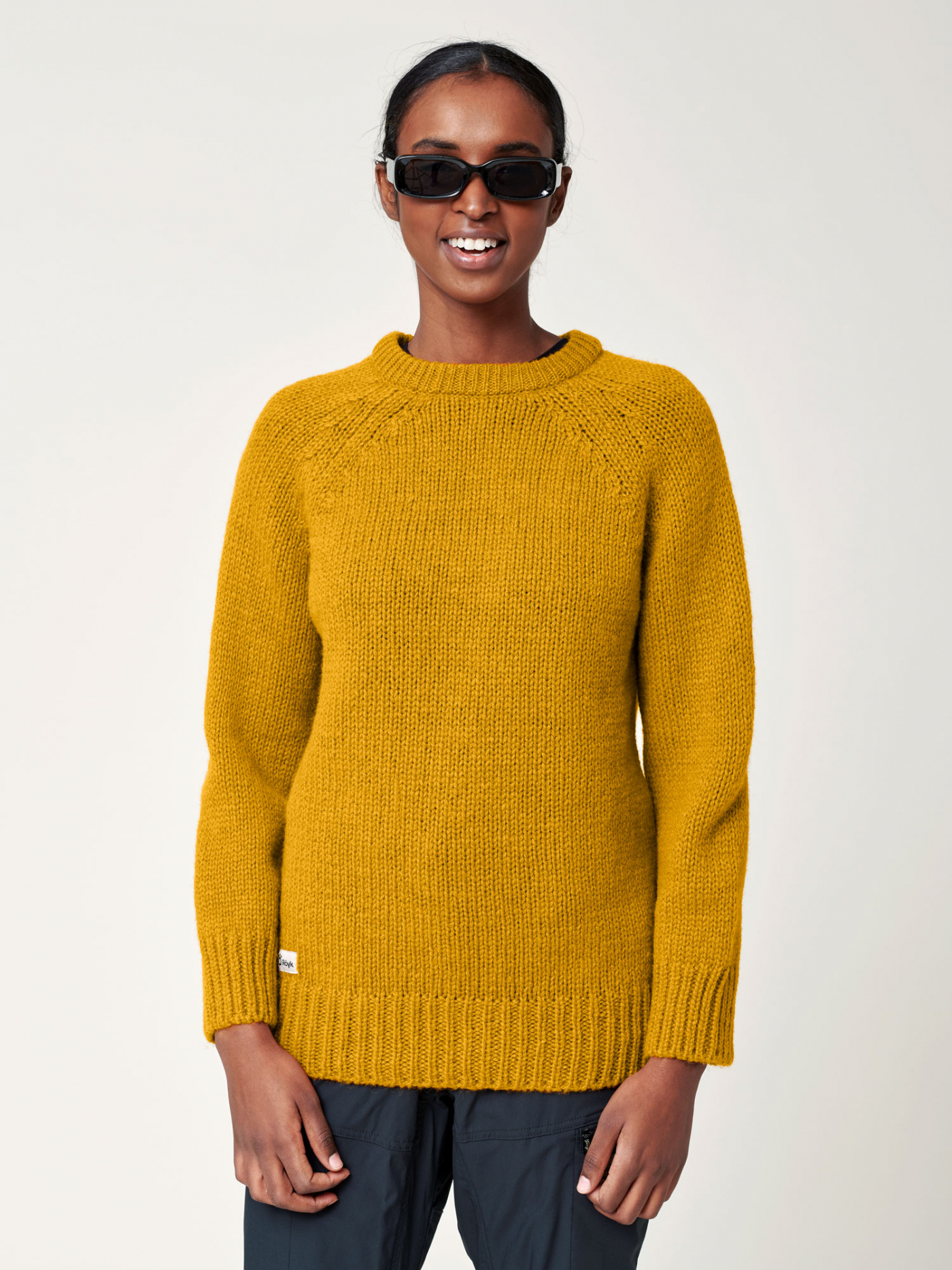 Yellow hot sale woolen top