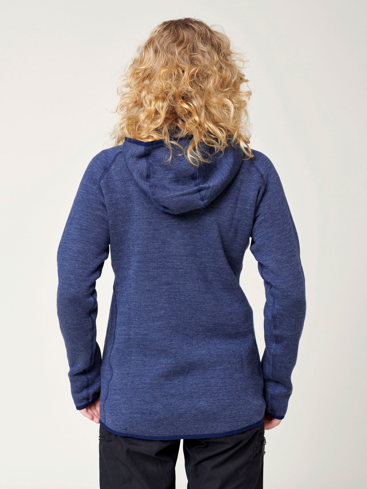 Women's Merino Half Zip Hoodie - Dark Navy | Hoodies & sweaters