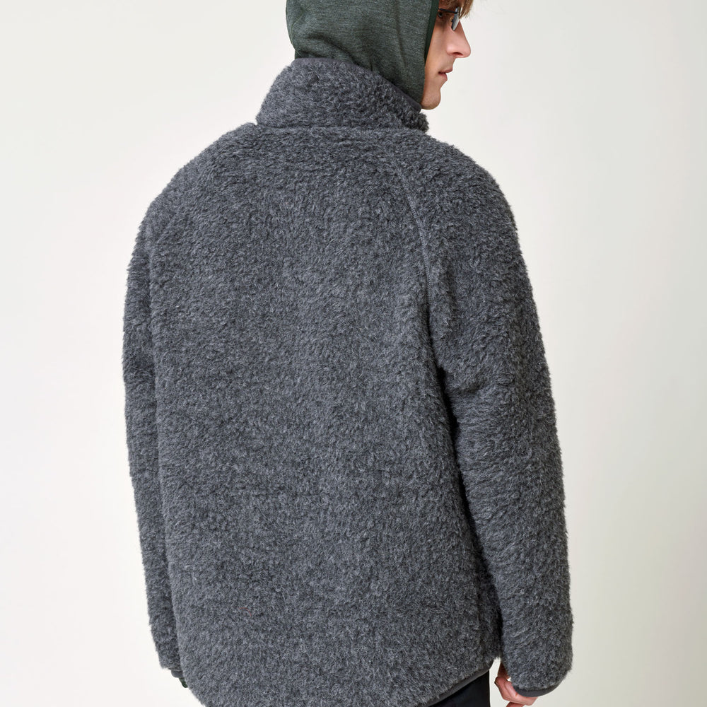 
                  
                    Men's Heavy Wool Pile Jacket - Grey
                  
                