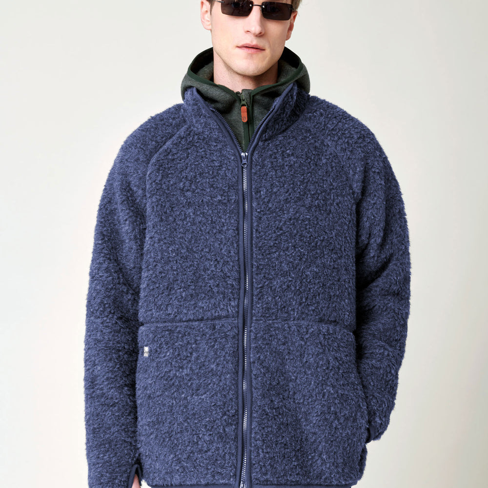 
                  
                    Men's Heavy Wool Pile Jacket - Navy
                  
                