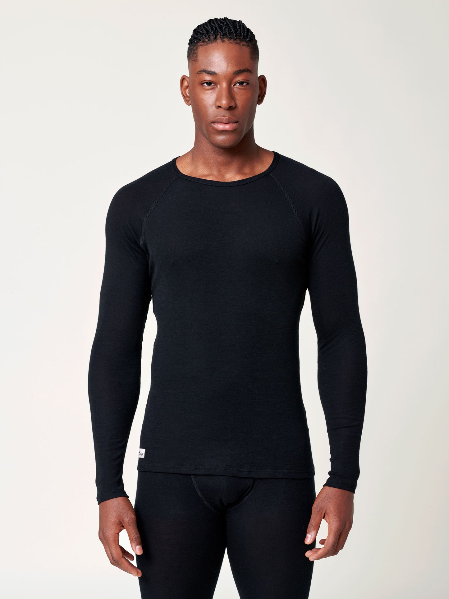Men's Merino Base Top - Black