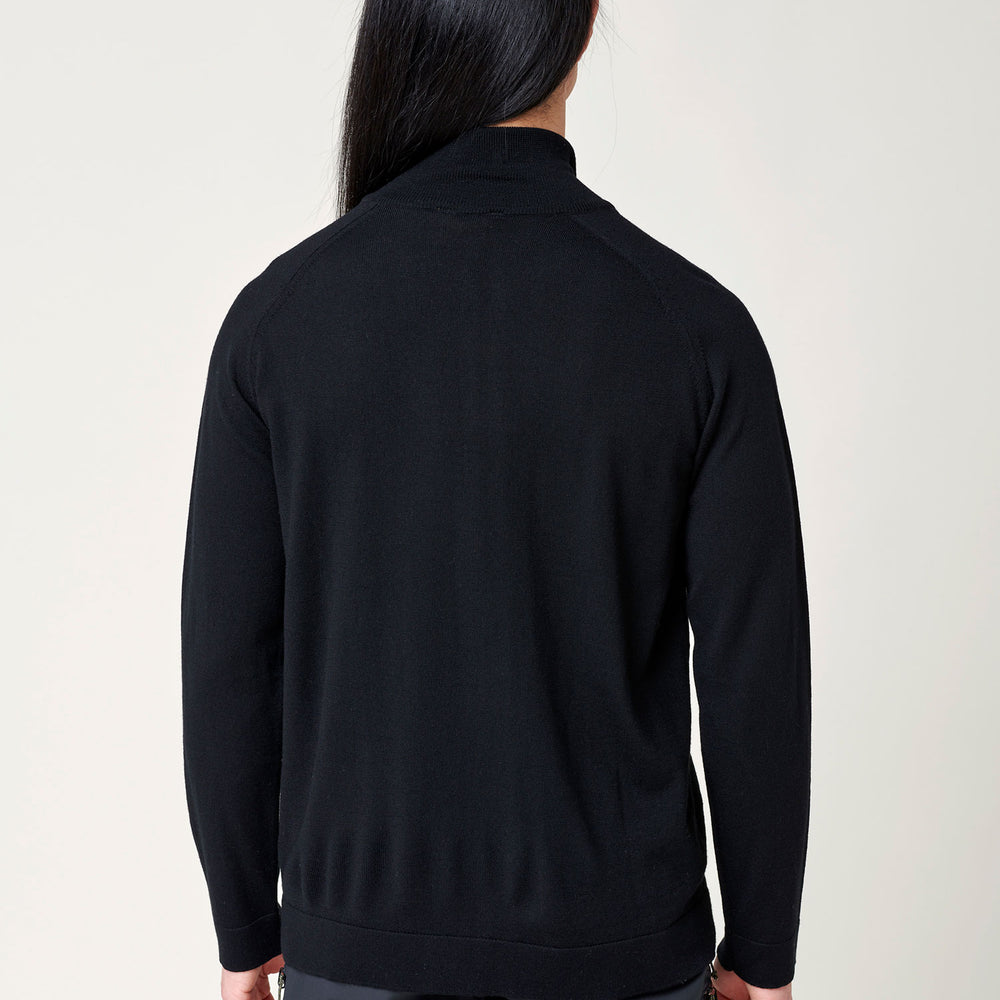 
                  
                    Men's Merino Full Zip Jacket - Black
                  
                