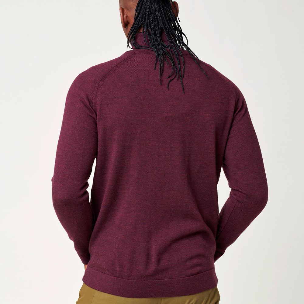 
                  
                    Men's Merino Full Zip Jacket - Red
                  
                