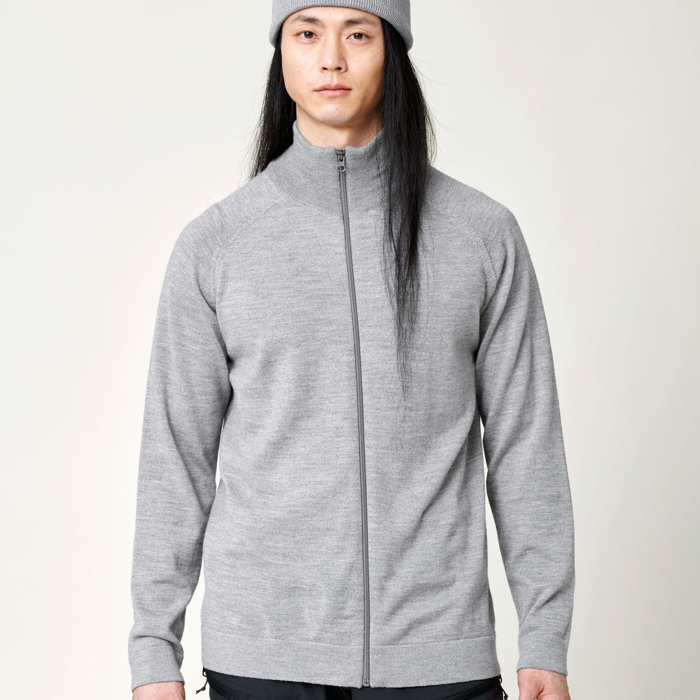 
                  
                    Men's Merino Full Zip Jacket - Grey
                  
                