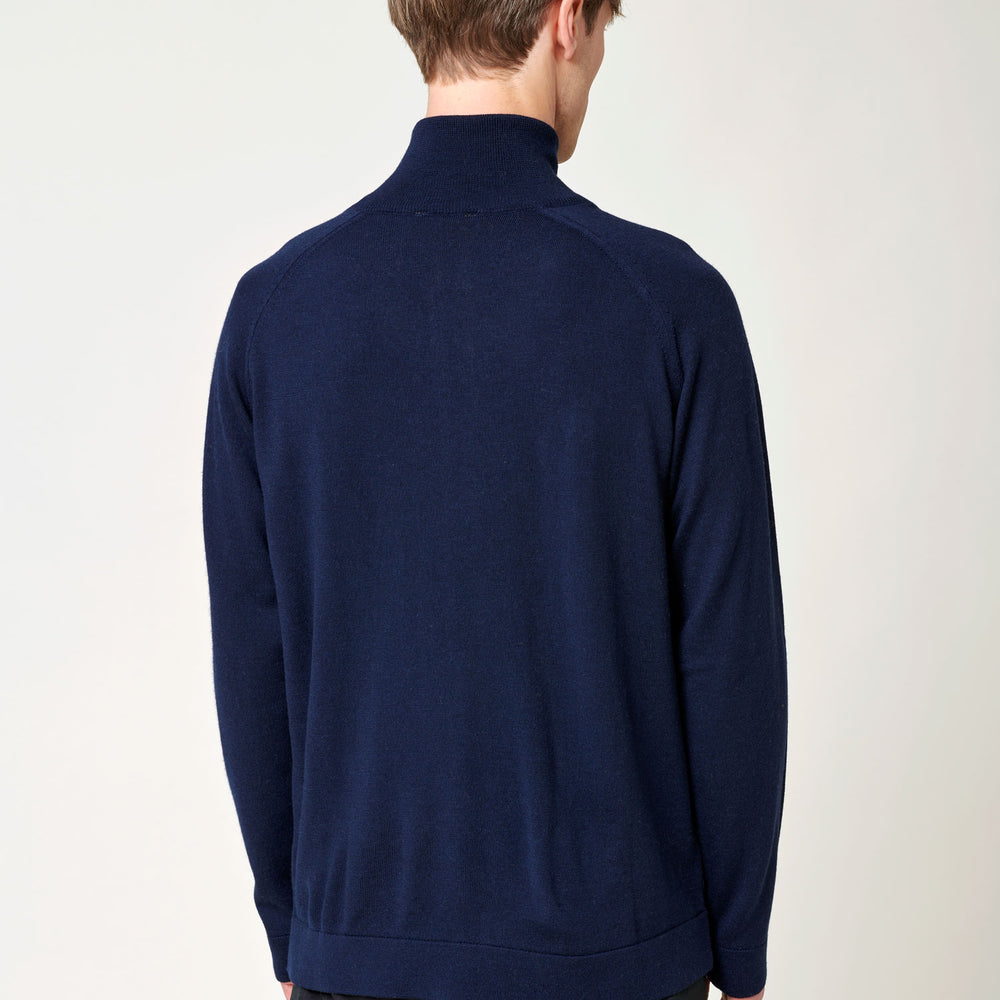
                  
                    Men's Merino Full Zip Jacket - Navy
                  
                