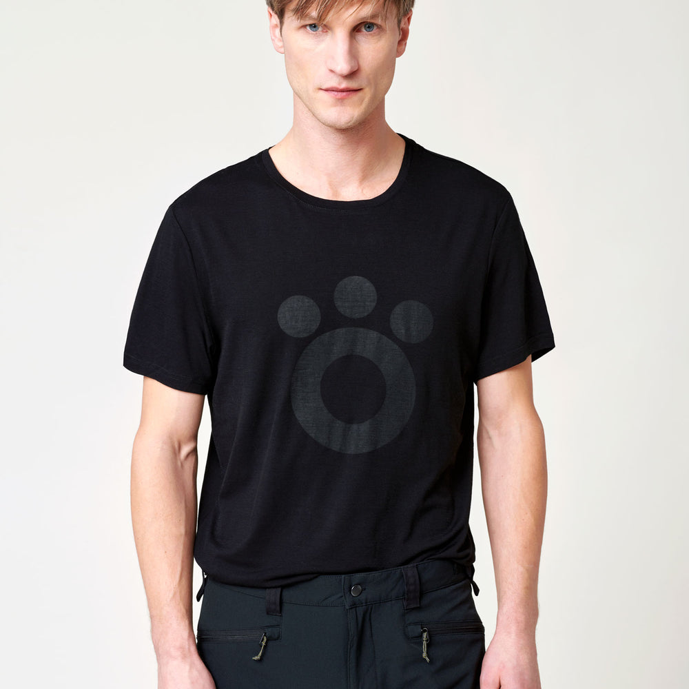 
                  
                    Men's Merino T-Shirt - Big Black Logo
                  
                
