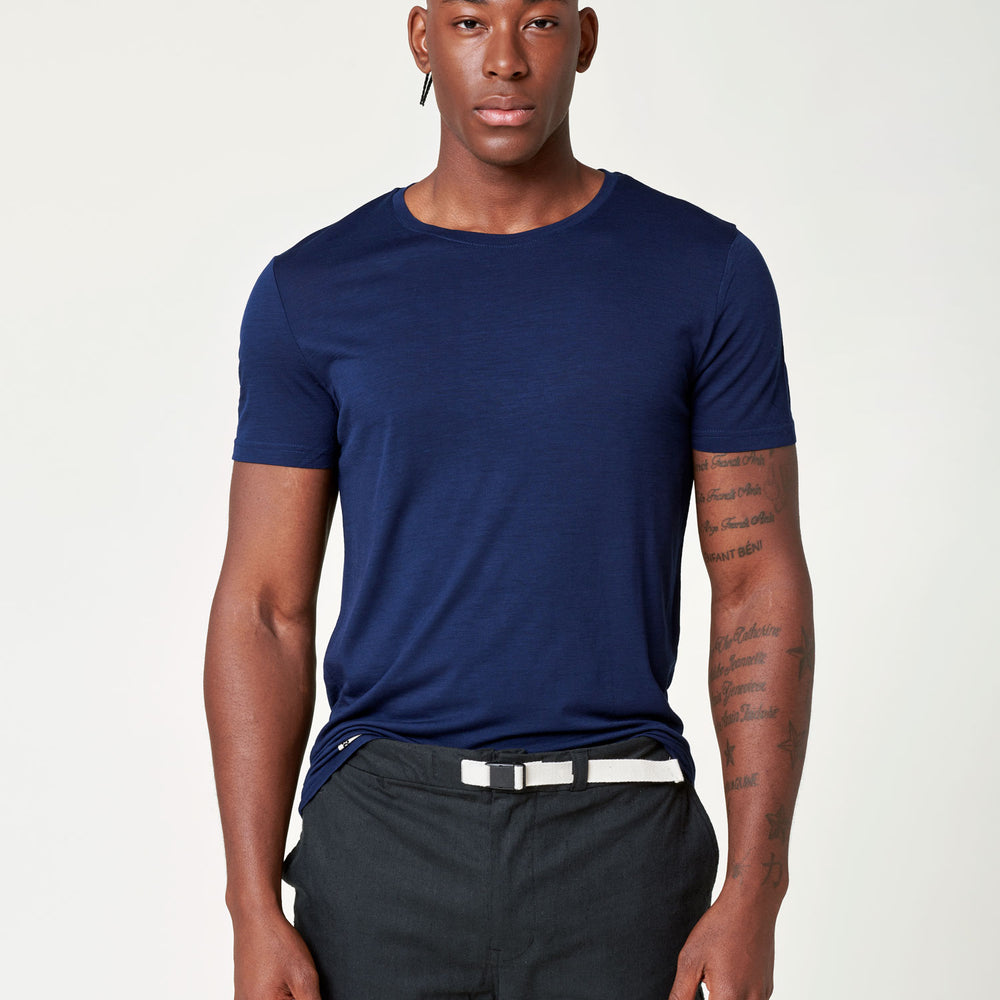 
                  
                    Men's Merino T-Shirt - Navy
                  
                