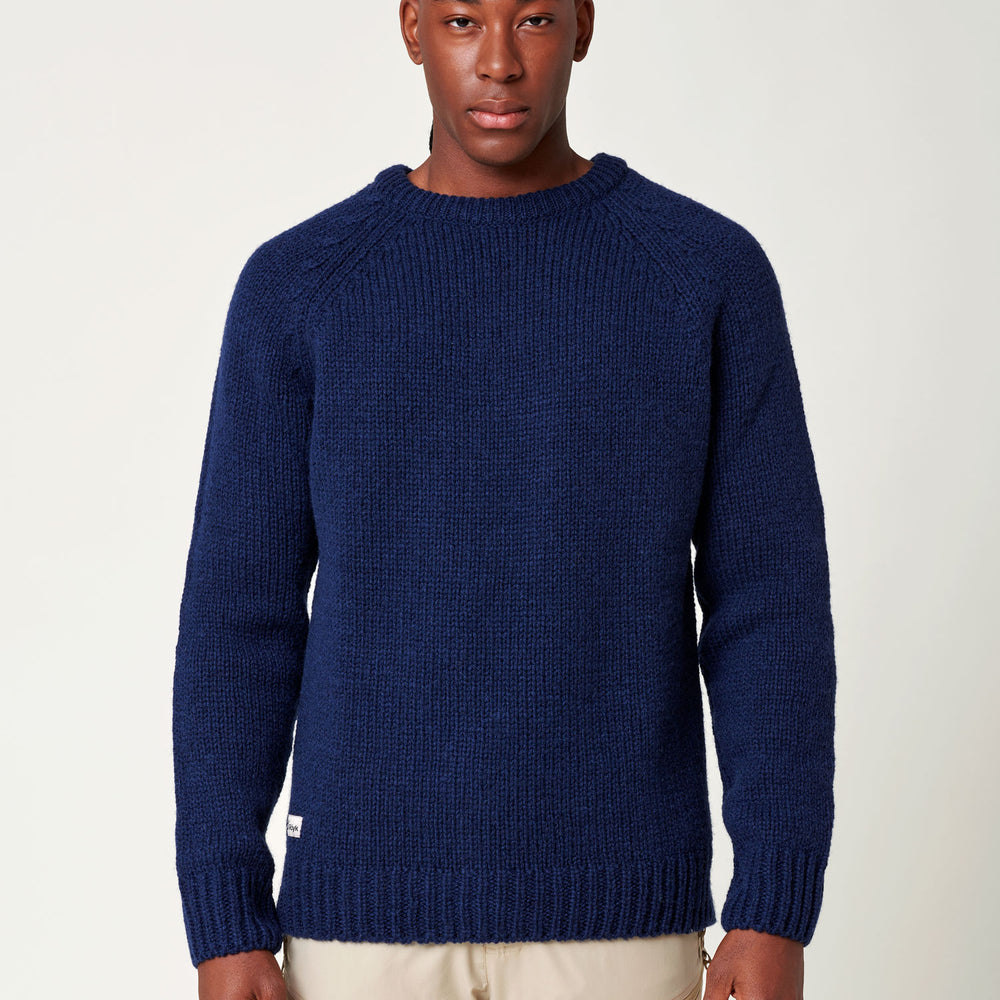 
                  
                    Men's Norrby Wool Sweater - Navy
                  
                