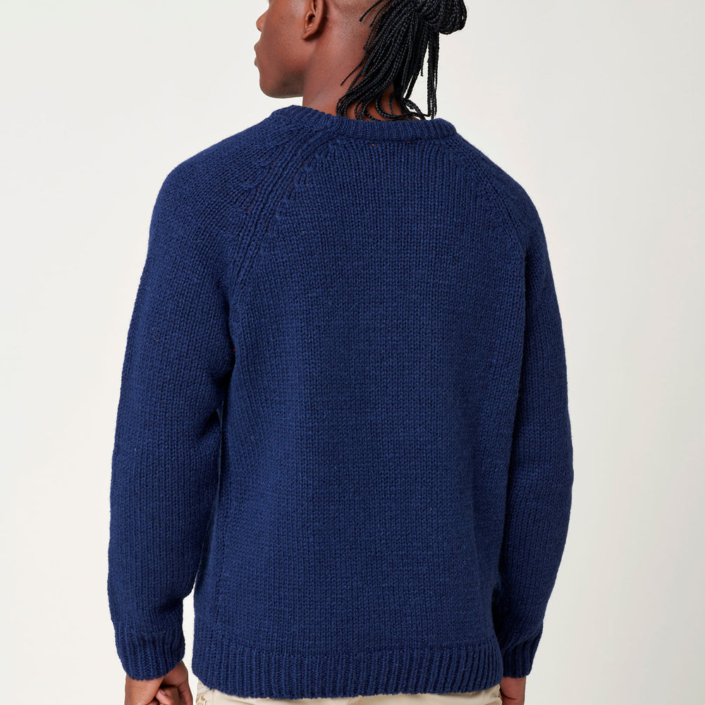 
                  
                    Men's Norrby Wool Sweater - Navy
                  
                