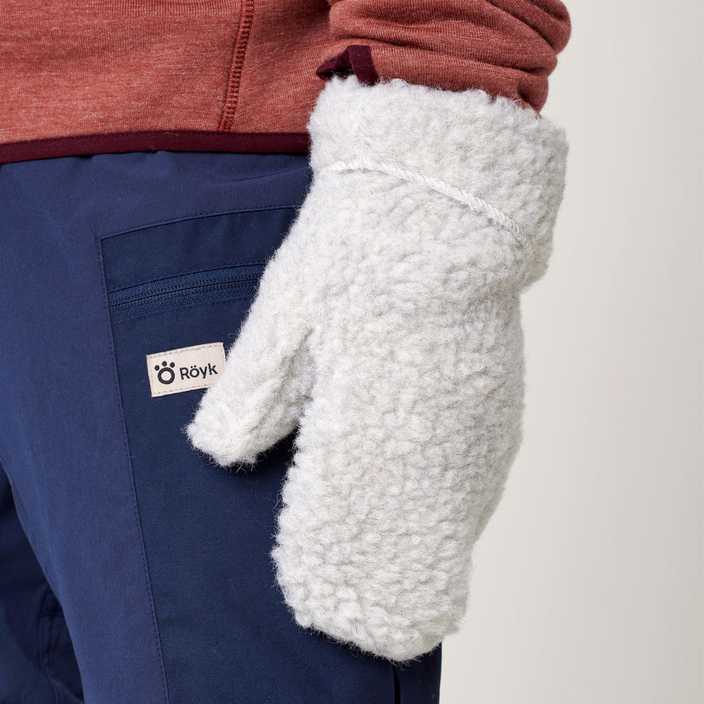 
                  
                    Wool Pile Mittens - Light Grey
                  
                