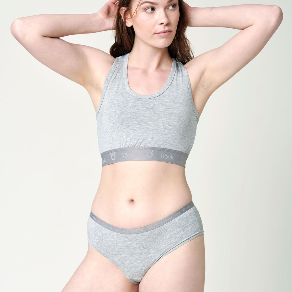 
                  
                    Women's Bamboo Top - Light Grey 
                  
                