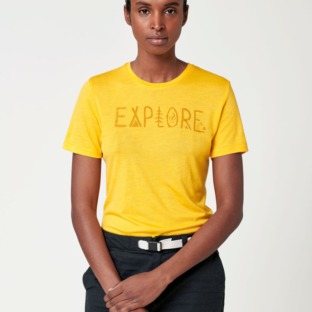 
                  
                    Women's Merino T-Shirt - Explore
                  
                