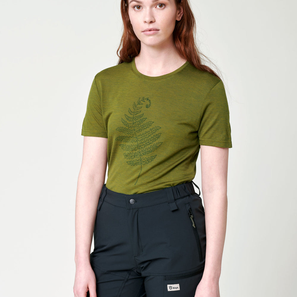 
                  
                    Women's Merino T-Shirt - Green Fern
                  
                