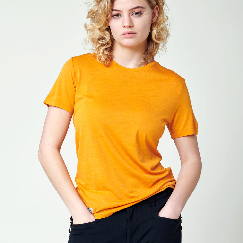 
                  
                    Women's Merino T-Shirt - Orange
                  
                