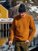 Men's Norrby Wool Sweater - Yellow Fall