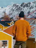 Men's Norrby Wool Sweater - Yellow Fall