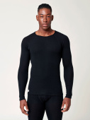 Men's Merino/Bamboo Sweater - Black