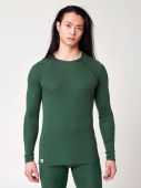 Men's Merino Base Sweater - Green Forest