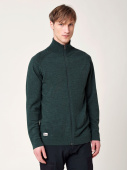 Men's Merino Full Zip Jacket - Dark Green