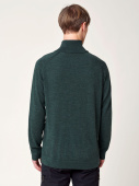 Men's Merino Full Zip Jacket - Dark Green