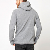 Men's Monk Pullover Wool Hoodie - Grey