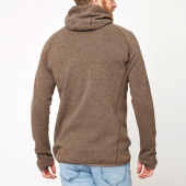 Men's Monk Pullover Wool Hoodie - Khaki