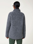Women's Heavy Wool Pile Jacket - Charcoal