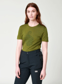 Women's Merino T-shirt - Green Fern