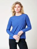 Women's Stray Merino Sweater - Denim blue