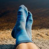 Everyday Merino Socks - Blue Stripes